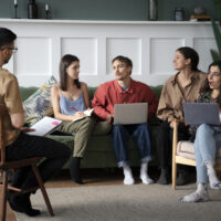 colleagues-talking-learning-study-session